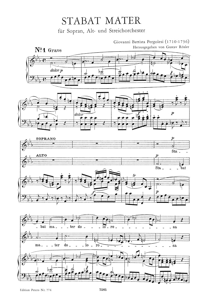 Stabat Mater (Vocal Score): For Soprano, Alto and String